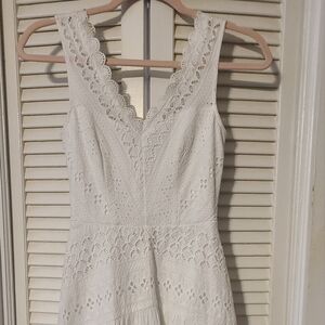 City Studio White Eyelet summer dress‎ size 0